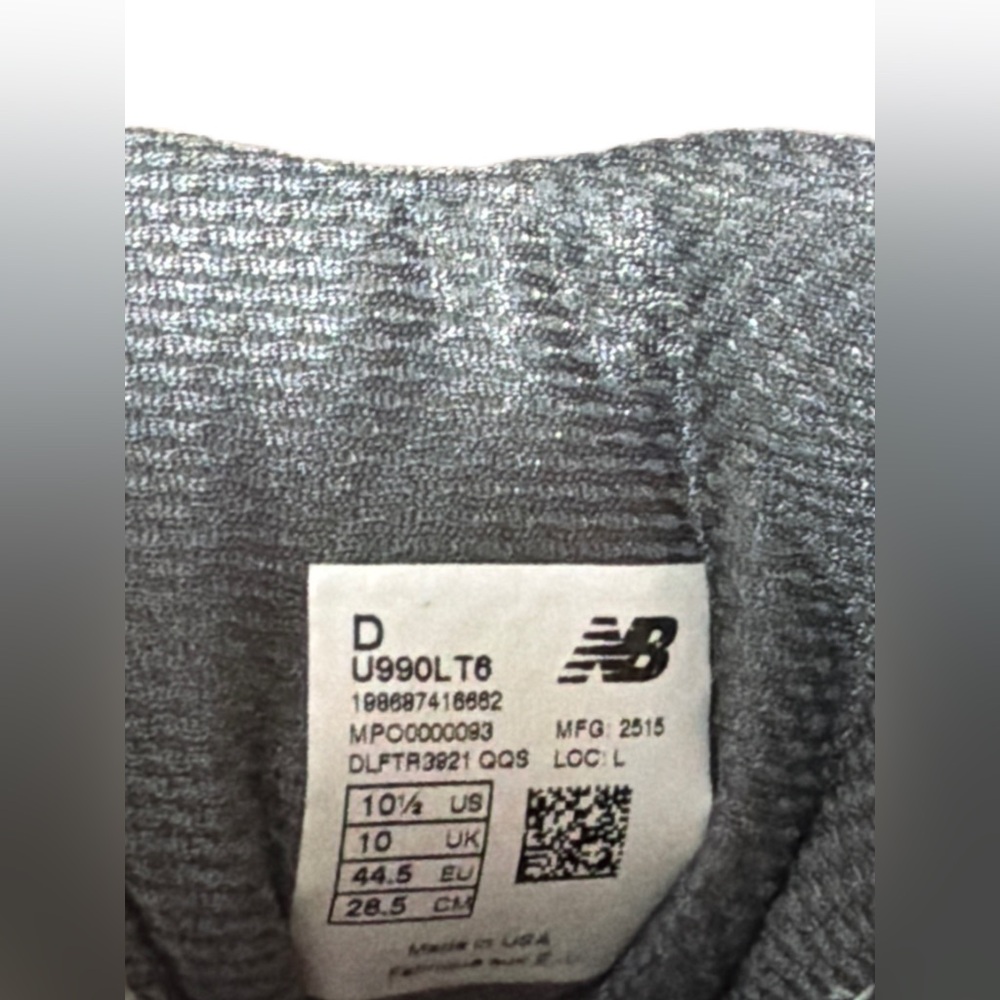 New Balance Men's 990v6 Vintage Indigo Men’s size 10.5 🔥NEW🔥 - Picture 13 of 13